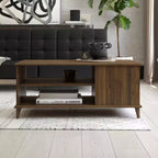 GDFStudio Farnsworth Mid-Century Modern Rectangular Coffee Table