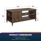 Table basse rectangulaire moderne GDFStudio Farnsworth Mid-Century