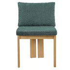 Christopher Knight Home Eunseo, chaises de salle à manger modernes en tissu bouclé et bois d'hévéa (lot de 2)