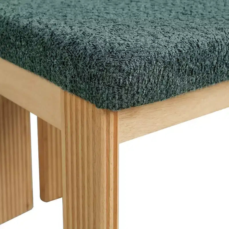 Christopher Knight Home Eunseo, chaises de salle à manger modernes en tissu bouclé et bois d'hévéa (lot de 2)