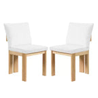 Christopher Knight Home Eunseo, chaises de salle à manger modernes en tissu bouclé et bois d'hévéa (lot de 2)
