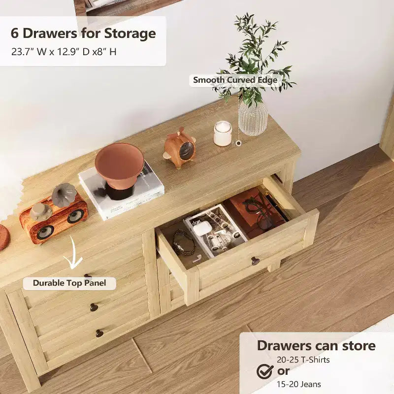 MAYEERTY Ensemble de chambre à coucher 3 pièces de taille Queen avec tête de lit de rangement à portes coulissantes doubles et table de chevet de rangement avec station de charge et commode pour chambre à coucher, couleur naturelle