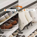 GarveeHome Armoire à chaussures avec 3 tiroirs basculants, meuble à chaussures en bois avec étagère réglable, rangement à chaussures, armoire à chaussures dissimulée pour entrée