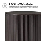 Tables d'appoint rondes Bert Modern Style de 50 cm, lot de 2, avec rangement | ARTFUL LIVING DESIGNS