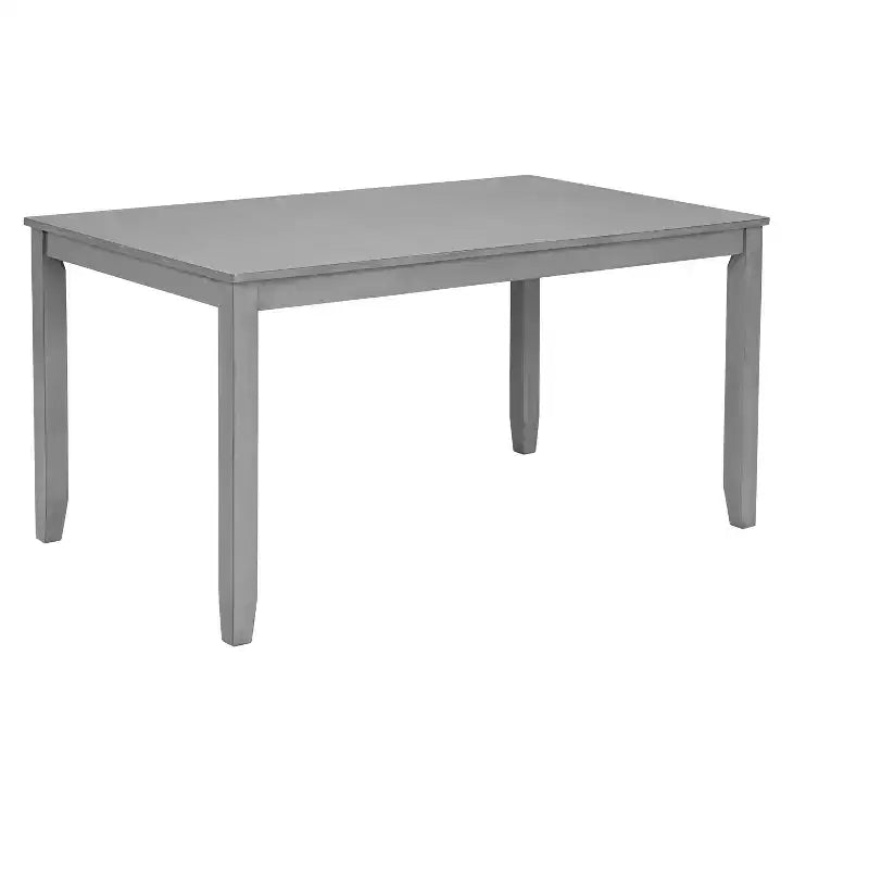 MAYEERTY Lot de 2 chaises de salle à manger capitonnées grises, entièrement assemblées, pour cuisine et salon