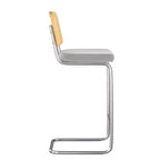 MAYEERTY Lot de 2 chaises de salle à manger capitonnées grises, entièrement assemblées, pour cuisine et salon