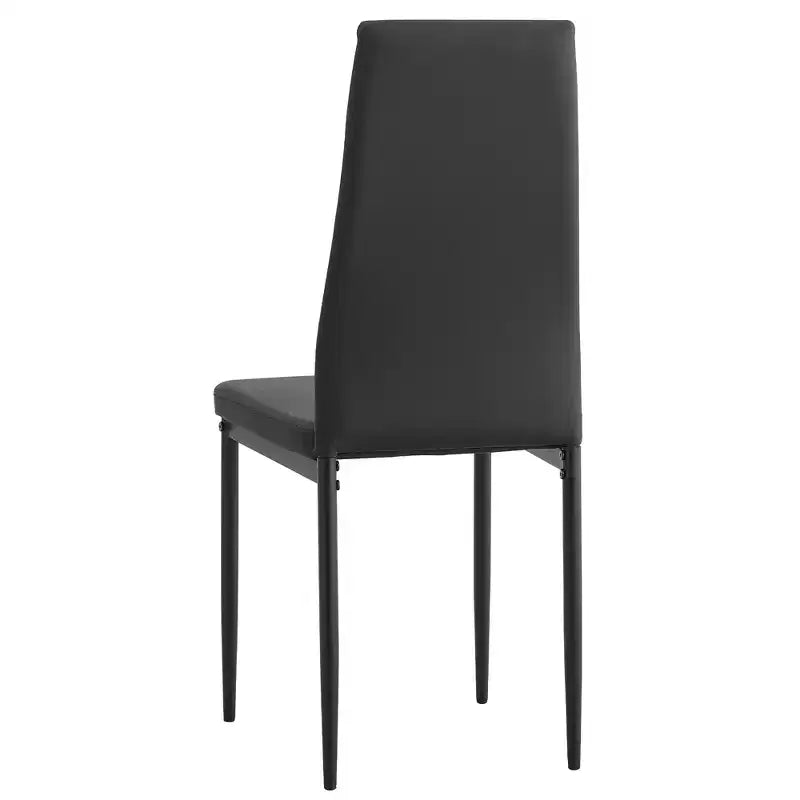 MAYEERTY Lot de 2 chaises de salle à manger capitonnées grises, entièrement assemblées, pour cuisine et salon