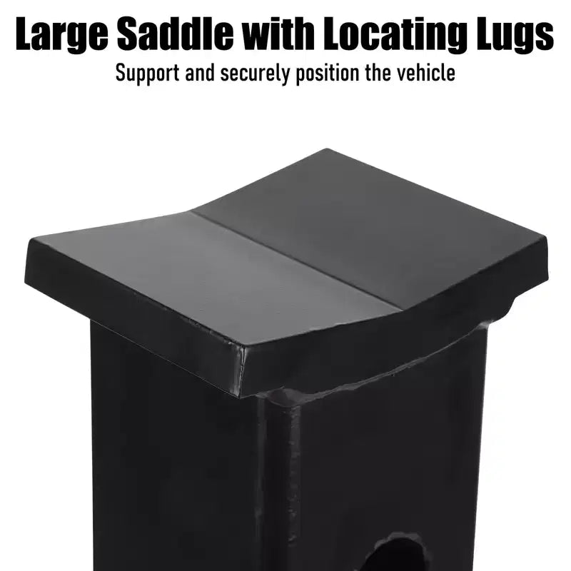 Chandelles de levage COZONY robustes en acier, réglables en hauteur de 33 à 48 cm, avec goupille de verrouillage pour véhicules