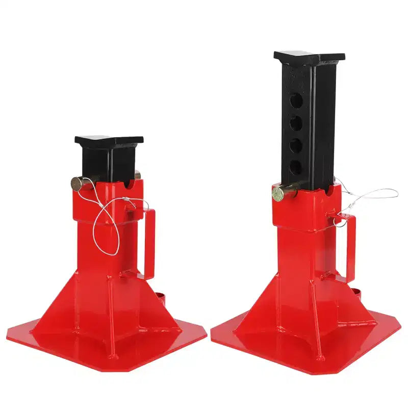 Chandelles de levage COZONY robustes en acier, réglables en hauteur de 33 à 48 cm, avec goupille de verrouillage pour véhicules
