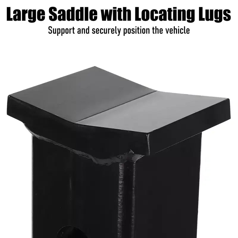Chandelles de levage COZONY robustes en acier, réglables en hauteur de 33 à 48 cm, avec goupille de verrouillage pour véhicules