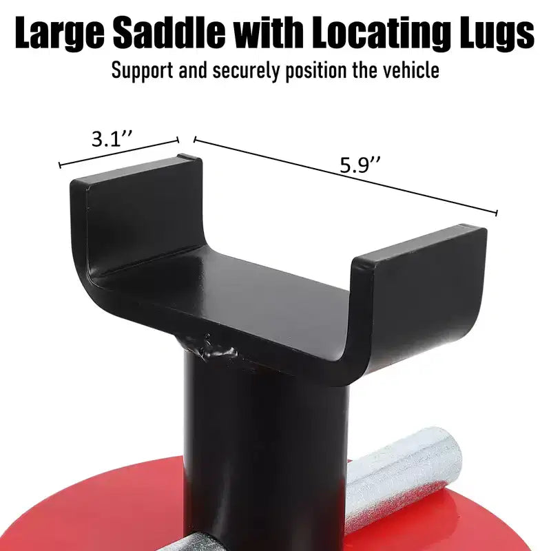 Chandelles de levage COZONY robustes en acier, réglables en hauteur de 33 à 48 cm, avec goupille de verrouillage pour véhicules