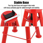 Chandelles de levage COZONY robustes en acier, réglables en hauteur de 33 à 48 cm, avec goupille de verrouillage pour véhicules