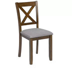 MAYEERTY Lot de 4 Chaises de Salle à Manger, Chaises d'Appoint Rembourrées en Noyer avec Siège Capitonnée pour Cuisine Salle à Manger et Salon