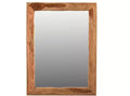 HomeRoots 44 Brown Solid Wood Live Edge Framed Accent Mirror