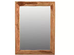 HomeRoots 44 Brown Solid Wood Live Edge Framed Accent Mirror