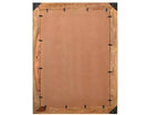 Miroir d'appoint encadré HomeRoots 44, en bois massif marron, bord brut