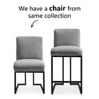 Lot de 4 tabourets de bar modernes à hauteur de comptoir, 25 chaises d'îlot de cuisine rembourrées avec piètement luge en métal noir - Panipeachy