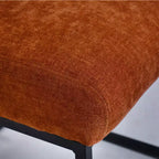 Lot de 4 tabourets de bar modernes à hauteur de comptoir, 25 chaises d'îlot de cuisine rembourrées avec piètement luge en métal noir - Panipeachy