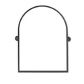 HomeRoots 36 Black Metal Arch Tilting Framed Accent Mirror