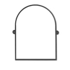 HomeRoots 36 Black Metal Arch Tilting Framed Accent Mirror
