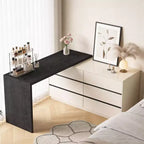 Gaoyangjiaju Bureau de direction moderne en L de 153,5 cm avec rangement 6 tiroirs - Finition bicolore