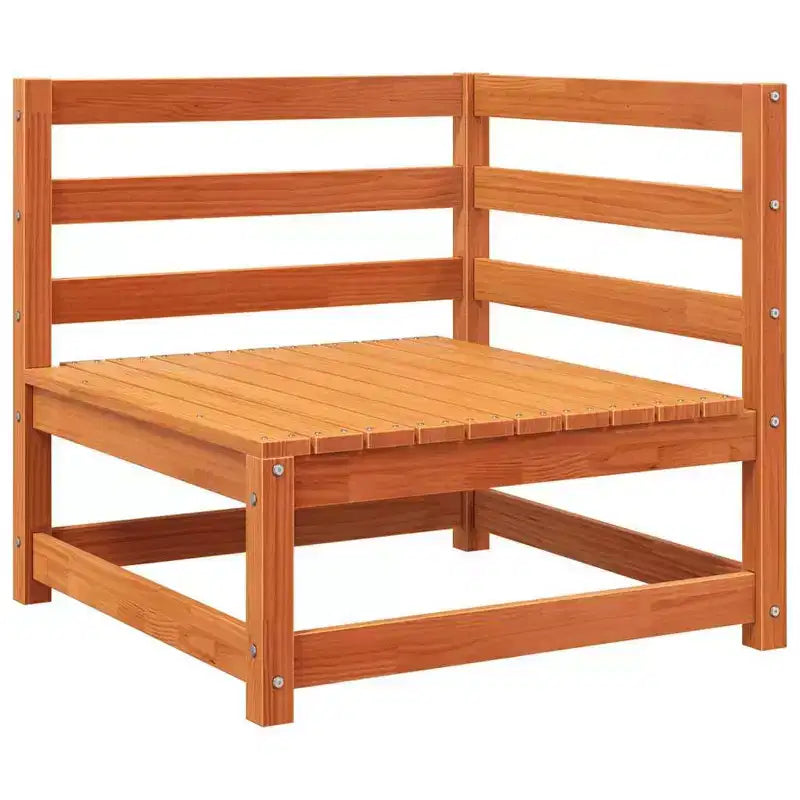 vidaXL Salon de jardin en acacia massif et polyester Naturel