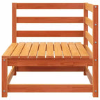 vidaXL Salon de jardin en acacia massif et polyester Naturel