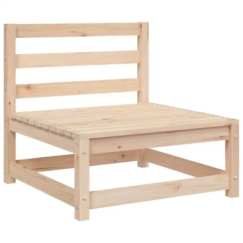 vidaXL Salon de jardin en acacia massif et polyester Naturel