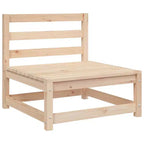 vidaXL Salon de jardin en acacia massif et polyester Naturel