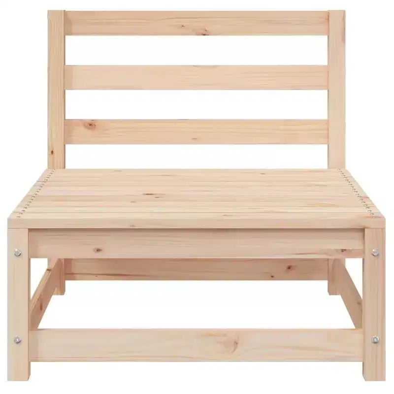 vidaXL Salon de jardin en acacia massif et polyester Naturel