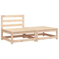 vidaXL Salon de jardin en acacia massif et polyester Naturel