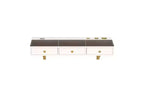Étagère flottante JVNOXK de 47 po avec tiroir, coiffeuse murale multifonctionnelle, bureau mural, convient aux chambres à coucher, beige clair