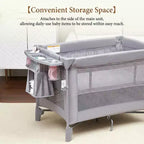 Moïse 3 en 1 pour bébé, Cododo, Table à langer, Lit bébé avec moustiquaire détachable et espace de rangement inférieur pour nouveau-nés et tout-petits