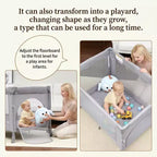 Moïse 3 en 1 pour bébé, Cododo, Table à langer, Lit bébé avec moustiquaire détachable et espace de rangement inférieur pour nouveau-nés et tout-petits