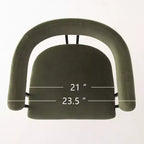 Lot de 6 tabourets de bar modernes de 61 cm de hauteur de comptoir avec dossier et accoudoirs, tabourets de comptoir rembourrés en velours pour îlot de cuisine ou bar-Panipeachy