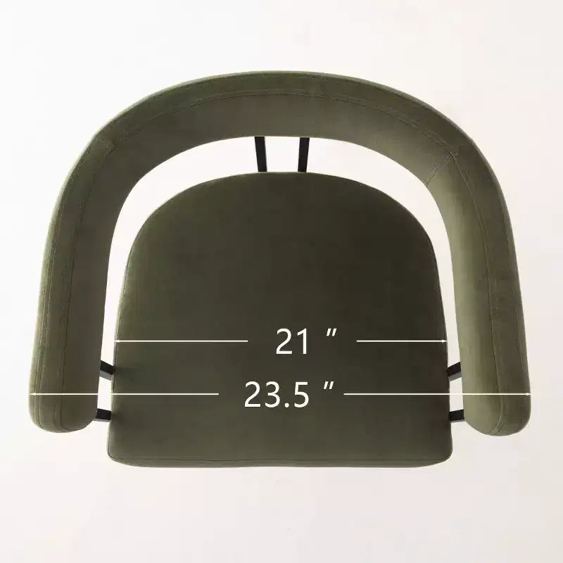 Lot de 6 tabourets de bar modernes de 61 cm de hauteur de comptoir avec dossier et accoudoirs, tabourets de comptoir rembourrés en velours pour îlot de cuisine ou bar-Panipeachy