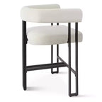 Lot de 6 tabourets de bar modernes de 61 cm de hauteur de comptoir avec dossier et accoudoirs, tabourets de comptoir rembourrés en velours pour îlot de cuisine ou bar-Panipeachy