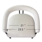 Lot de 6 tabourets de bar modernes de 61 cm de hauteur de comptoir avec dossier et accoudoirs, tabourets de comptoir rembourrés en velours pour îlot de cuisine ou bar-Panipeachy