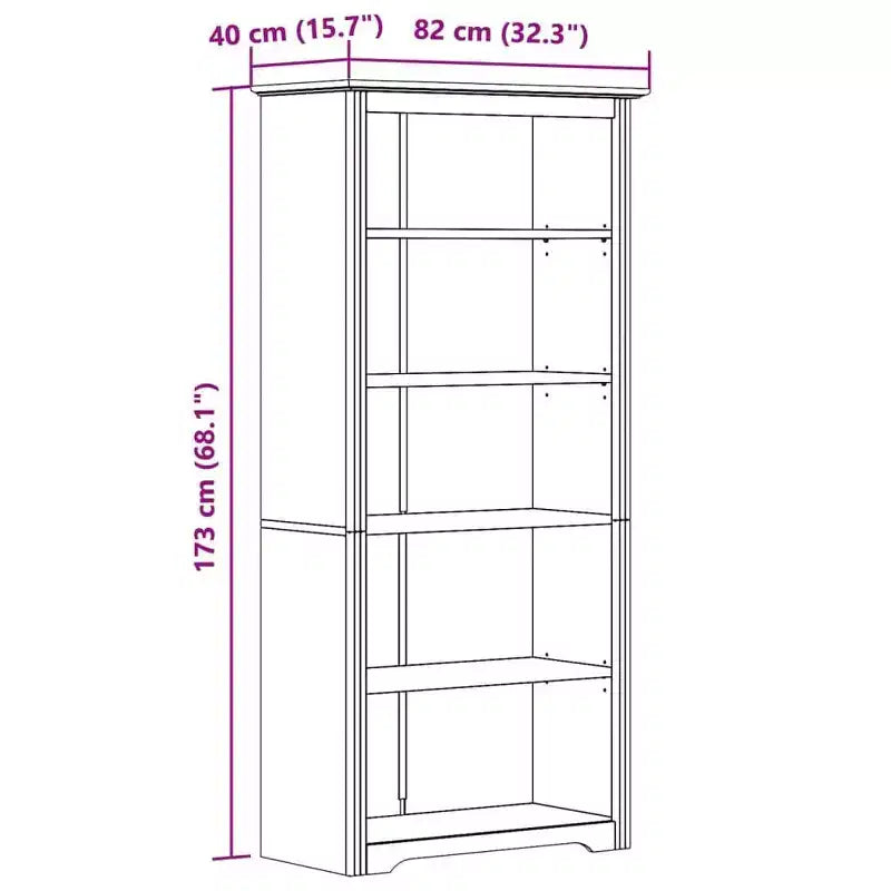 vidaXL Bibliothèque BODO Bois d'ingénierie Rangement moderne pour salon Étagère à livres pour la maison