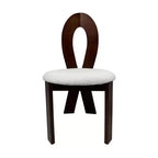 MAYEERTY Lot de 2 chaises de salle à manger, chaises de cuisine rembourrées en velours Teddy, chaises de salle à manger à cadre en bois de noyer massif