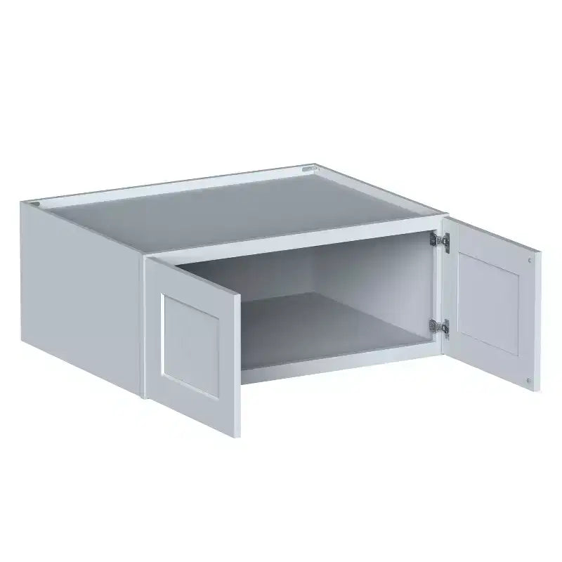 Meuble bas de cuisine Shaker CASAINC 36 L x 15 H x 27 P avec portes doubles, cadre en bois massif, peinture à base d'eau à faible teneur en COV, fermeture en douceur, PRÊT À ASSEMBLER, Gris colombe
