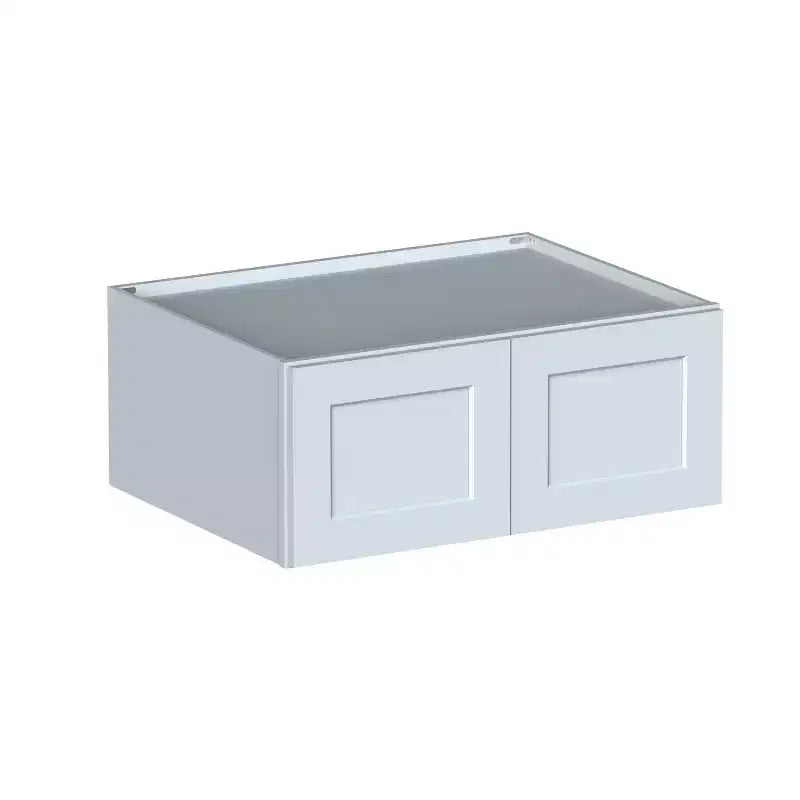 Meuble bas de cuisine Shaker CASAINC 36 L x 15 H x 27 P avec portes doubles, cadre en bois massif, peinture à base d'eau à faible teneur en COV, fermeture en douceur, PRÊT À ASSEMBLER, Gris colombe