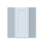 CASAINC 24 W x 36 H x 12 D Shaker Base Kitchen Cabinet, Solid Wood Frame, Water-Based Low-VOC Paint, Soft-Close, RTA, Dove Gray