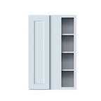 CASAINC 27 W x 42 H x 12 D Shaker Base Kitchen Cabinet, Solid Wood Frame, Water-Based Low-VOC Paint, Soft-Close, RTA, Dove Gray