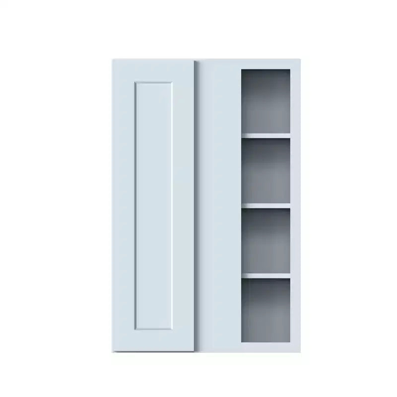 CASAINC 27 W x 42 H x 12 D Shaker Base Kitchen Cabinet, Solid Wood Frame, Water-Based Low-VOC Paint, Soft-Close, RTA, Dove Gray