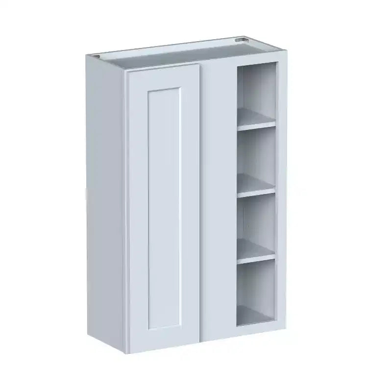Meuble bas de cuisine CASAINC 27 L x 42 H x 12 P Shaker, cadre en bois massif, peinture à base d'eau à faible teneur en COV, fermeture douce, RTA, gris tourterelle