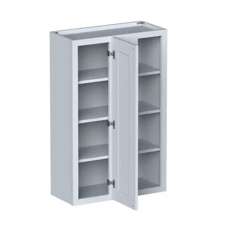Meuble bas de cuisine CASAINC 27 L x 42 H x 12 P Shaker, cadre en bois massif, peinture à base d'eau à faible teneur en COV, fermeture douce, RTA, gris tourterelle