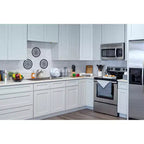 Meuble bas de cuisine CASAINC 27 L x 42 H x 12 P Shaker, cadre en bois massif, peinture à base d'eau à faible teneur en COV, fermeture douce, RTA, gris tourterelle