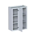Meuble bas de cuisine CASAINC 27 L x 36 H x 12 P, style Shaker, cadre en bois massif, peinture à base d'eau à faible teneur en COV, fermeture en douceur, prêt à assembler, gris tourterelle