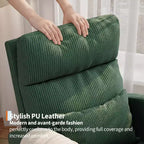 Fauteuil à bascule de puériculture, fauteuil planeur moderne rembourré avec oreiller, fauteuil à bascule pour salon chambre à coucher